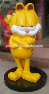 Gran jardín de resina <span class=keywords><strong>garfield</strong></span> vida- tamaño estatua de fibra de vidrio - Product Image 2