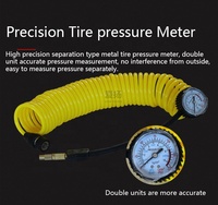 Metal Car Tyre Repair Tools Electric Portable DC 12v Single Cylinder Pump Tire Inflator with Pressure Gauge