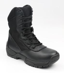 Bottes <span class=keywords><strong>de</strong></span> Combat Montantes Noires en Cuir Véritable pour Hommes, Respirantes, à Lacets, Style Désert Tactique et Jungle, Chaussures <span class=keywords><strong>de</strong></span> Sécurité <span class=keywords><strong>de</strong></span> Bonne Qualité, Bon Marché - Product Image 2