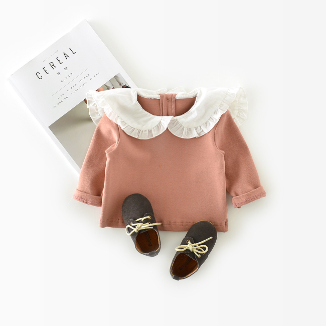 PHB12960 белая рубашка из хлопка для маленьких девочек 2018