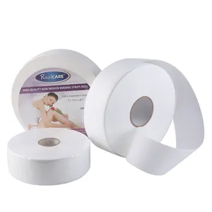 Bán Buôn Tùy Chỉnh Dùng Một Lần Màu Hồng Trắng Không Dệt Thuốc Làm Rụng Lông Wax Strip Rolls Giấy Cho Haur Loại Bỏ