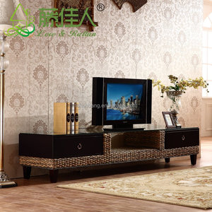 Soporte de <span class=keywords><strong>TV</strong></span> tropical de ratán y madera - Product Image 2