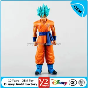 OEM Hot Japanese Anime 3d Dragon Ball Z pvc figurine for sale, Super Saiyan pvc figures Goku