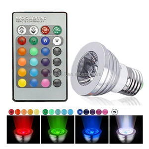Foco LED <span class=keywords><strong>GU10</strong></span> de 3W al por mayor, <span class=keywords><strong>RGB</strong></span> 16 colores, control remoto IR, iluminación moderna para cocina, aleación de aluminio, ángulo de haz de 120° - Product Image 2