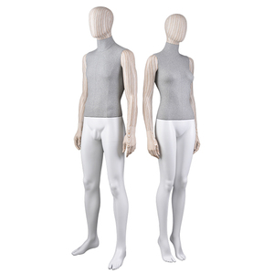 Mannequins en bois à grain de bois, tête et bras nus, sexy, chauds, grandeur nature, hommes et femmes, réalistes - Product Image 2