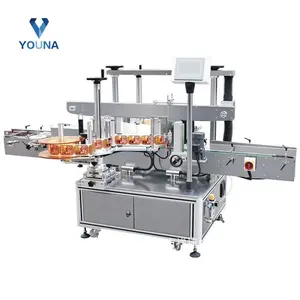 high speed automatic single or double sides labeling machine for flat bottle