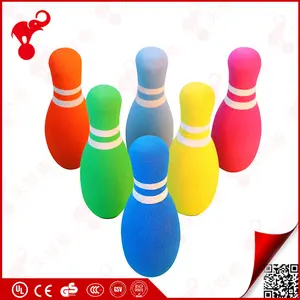 Chine fabrication en gros 6 pins enfants de bowling ensemble, NBR mousse mini boules de quilles