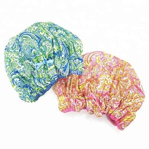 Ameba de Nylon impermeable de poliéster y PEVA de doble capa gorra de ducha - Product Image 3