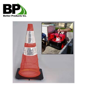 Dễ Dàng Lưu Trữ Và Vận Chuyển Có Thể Điều Chỉnh Nhựa Đóng Mở Giao Thông <span class=keywords><strong>Cones</strong></span> Cho An Toàn Đường Bộ - Product Image 5