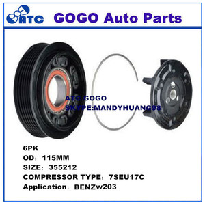 Compresor de aire acondicionado <span class=keywords><strong>DENSO</strong></span> <span class=keywords><strong>7SEU17C</strong></span> de alta calidad, embrague magnético para MERCEDES B ENZ W203 - Product Image 1