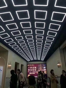 40 Wát thương mại Led khung bảng điều chỉnh tuyến tính vuông LED Trần xuống ánh sáng 600x600-4 tuyến tính - Product Image 4