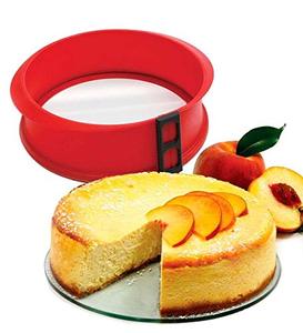 Moule à gâteau à charnière de 9 pouces, base en verre, antiadhésif, pour la cuisson, les gâteaux au fromage, moule en silicone pour la cuisson - Product Image 3
