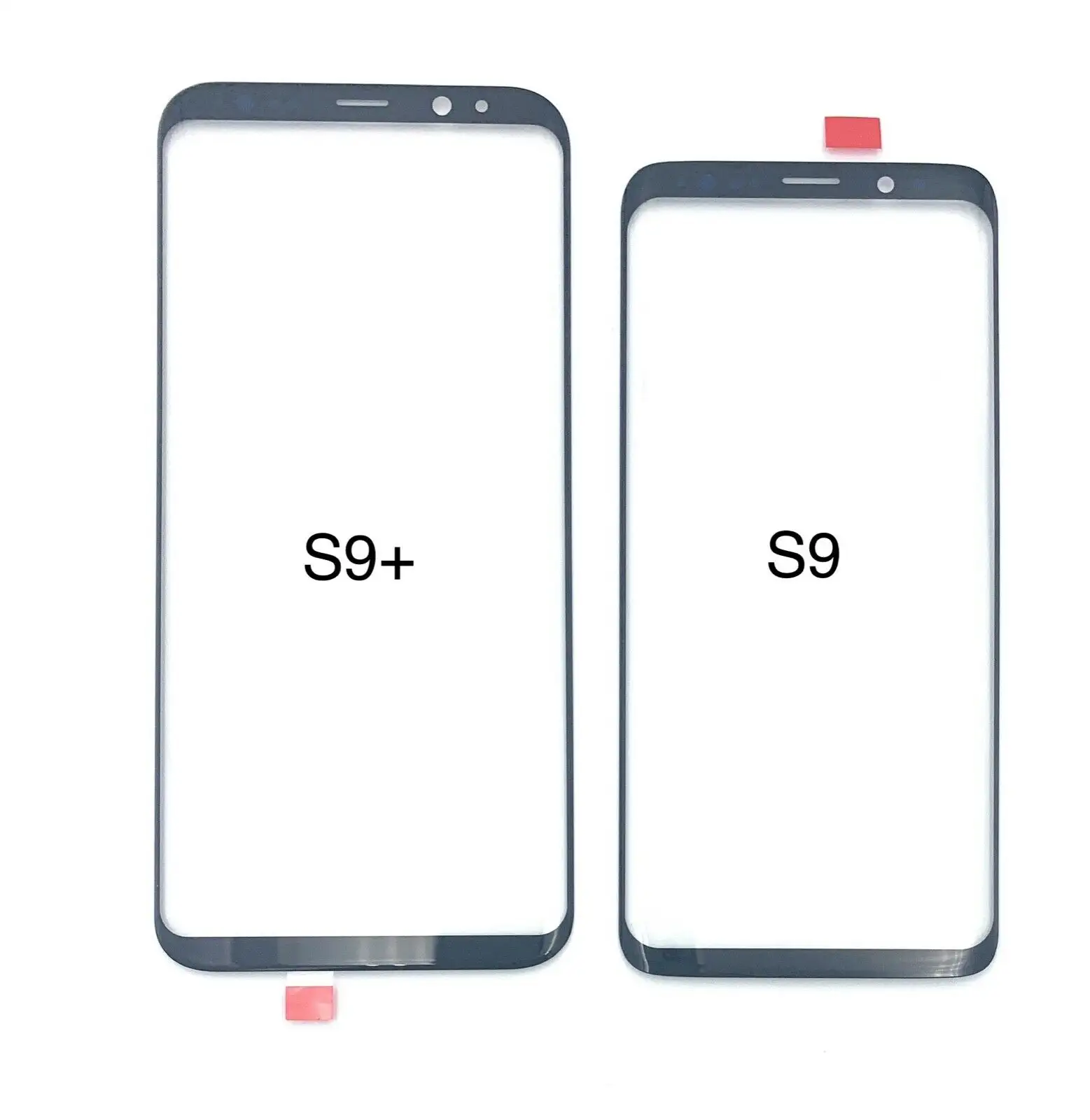 ขายส่งกระจกด้านหน้าสำหรับ Samsung S9 S9 plus, ด้านหน้าด้านนอกกระจกหน้าจอ LCD สำหรับ Samsung Galaxy S9
