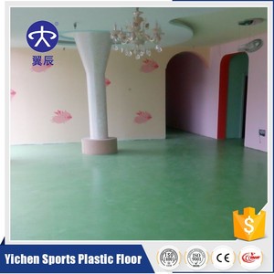 Yichen pvc impermeable parquet laminado/suelo deportivo/gimnasio/escaleras/kinder piso en stock - Product Image 2