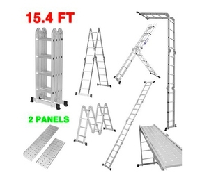 Cuối cùng <span class=keywords><strong>4x4</strong></span> đa năng lớn bản lề nhôm bước thang tổng cộng là 4.6m với nền tảng cũng có thể được giàn giáo thang - Product Image 3