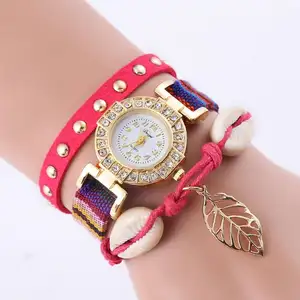 Relojes de pulsera elegantes para mujer, reloj de pulsera de último diseño para niña WW332