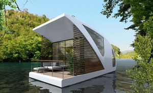 Casa contenedor flotante portátil modular de lujo moderno, <span class=keywords><strong>hotel</strong></span> flotante prefabricado - Product Image 3