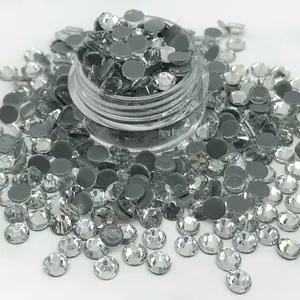 Vente en gros SS30 cristal AB verre flatback 2mm perles 12 coupes hotfix strass pour bricolage