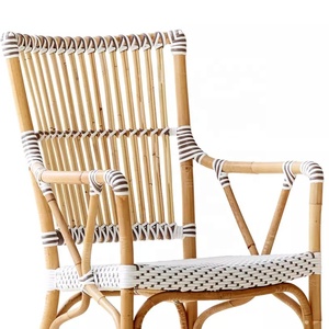 Silla de Mimbre de Ratán Tejida para Restaurante, en Oferta - Product Image 3