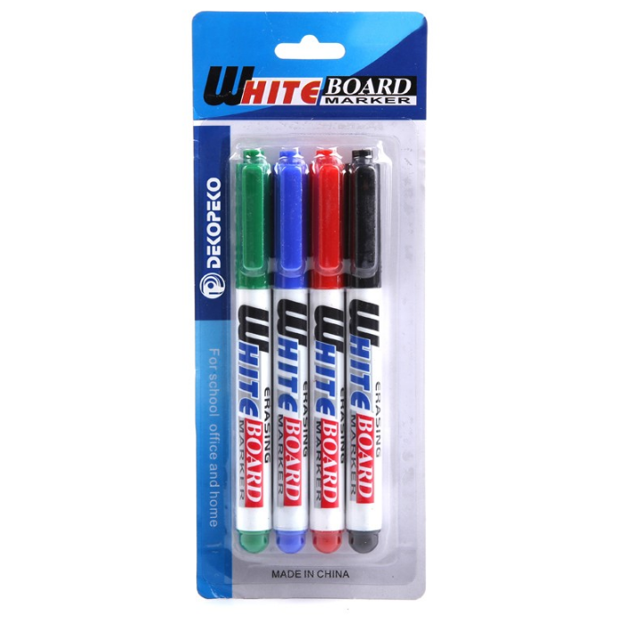 Лучшая Нетоксичная белая доска, 4 цвета, маркерная ручка для офиса