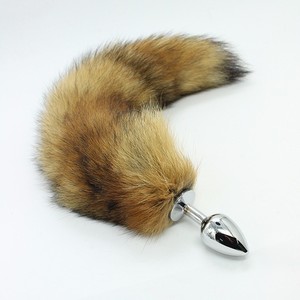 Noir loup sm personnalisé <span class=keywords><strong>cheval</strong></span> <span class=keywords><strong>queue</strong></span> fox tail butt <span class=keywords><strong>plug</strong></span> - Product Image 2