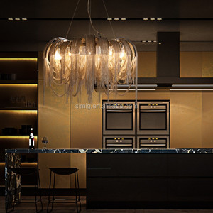 Estilo Europeo volver Terzani lujo moderno diseñador colgando Cadena de aluminio lámpara colgante de luz - Product Image 4