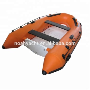 Pequeño semi-rígido de fibra de vidrio V botes inflables de casco costilla barco <span class=keywords><strong>con</strong></span> <span class=keywords><strong>motor</strong></span> fuera de borda - Product Image 3