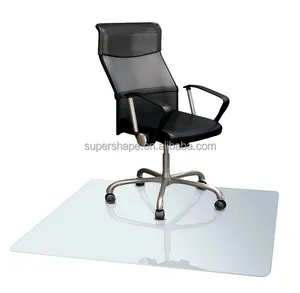 แผ่นรองเก้าอี้ปูพื้นแบบใส,แผ่นรองเก้าอี้สำนักงานแบบไม่รีดสำหรับพื้นหนา PVC
