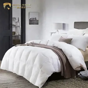 Sang trọng Dubai 80 s Cotton Đôi Kích Thước 80% Màu Trắng Ngỗng Xuống Giường Comforter