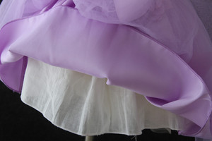 Vestito da Principessa per Bambine di <span class=keywords><strong>1</strong></span> <span class=keywords><strong>Anno</strong></span>, Abito da Festa Viola con Fiori, Vestito Estivo Monoblocco per Bambine - Product Image 6