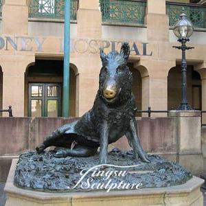 Direttamente la fabbrica fornisce la scultura all'aperto della statua del cinghiale del bronzo delle <span class=keywords><strong>statue</strong></span> della fontana del giardino - Product Image 5