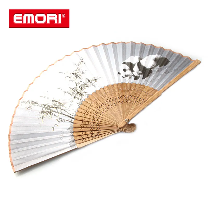 Custom Design Bamboo Paper Hand Fan Folding Fan