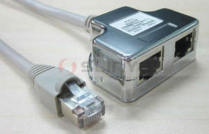 RJ45 LAN כבל M F כפולה יציאת RJ-45 מתאם RJ חתול Ethernet מחבר - Product Image 6