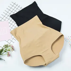 Frauen Unterwäsche Hosen Weibliche Butt Pads Unterwäsche Höschen Unterwäsche mit gepolstert für Frauen Nahtlose High CUT Plain Dyed Mid-Rise