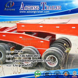 Remorque semi-remorque à plateau surbaissé pour camion lourd, fabrication chinoise, à <span class=keywords><strong>vendre</strong></span> - Product Image 2