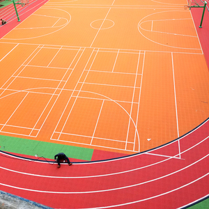 L'école terrain multisports synthétique préfabriquée rouge Matériel <span class=keywords><strong>de</strong></span> piste <span class=keywords><strong>de</strong></span> course - Product Image 4