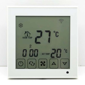 Fcu cuộn dây Quạt 2 ống màn hình cảm ứng HVAC Wifi phòng khách sạn nhiệt - Product Image 5