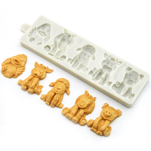 Molde <span class=keywords><strong>de</strong></span> silicona para decoración <span class=keywords><strong>de</strong></span> pasteles, molde <span class=keywords><strong>de</strong></span> silicona para decoración <span class=keywords><strong>de</strong></span> pasteles <span class=keywords><strong>de</strong></span> <span class=keywords><strong>vaca</strong></span>, oveja, cerdo, <span class=keywords><strong>fondant</strong></span>, para magdalenas, pato, caballo, chocolate - Product Image 2