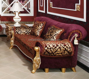 OE-FASHION de tela de 3 plazas de tallado de madera de estilo árabe de lujo - Product Image 3