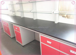 בית הספר / אוניברסיטה / כימיה / מדע / ביולוגיה מעבדה אי ספסל / מקיר לקיר רכוב ספסל - Product Image 6