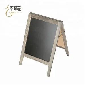 China mini pizarra con marco de madera negro pintura bordo caballete