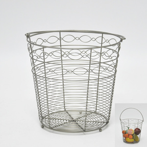 Cesta de productos pequeños con forma de rectángulo plateado con percha - Product Image 6