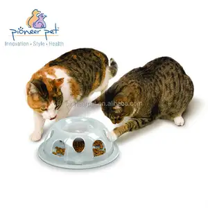 Evcil hayvan yem kabı interaktif besleyici kediler/kedi maması kase/köpek besleyici