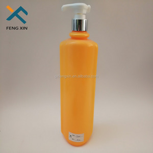 Гигиена желтый 1 литр пластиковую бутылку шампуня с лосьон насос - Product Image 5