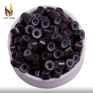 Microanillos de silicona de todos los tamaños para extensión de cabello, suministro de fábrica - Product Image 5