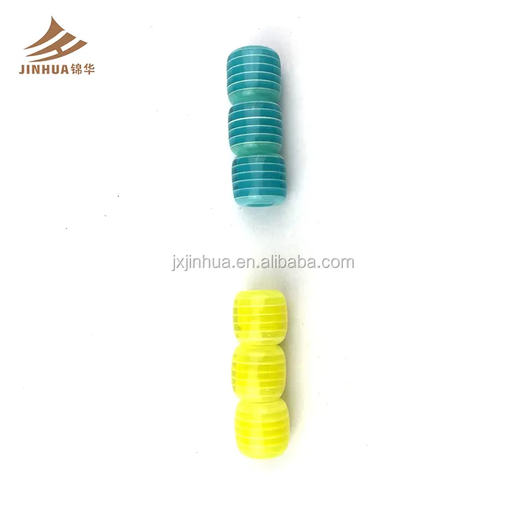 Wholesale Barrel Shape Plastic Jewelry Pony Beads for Necklace and Bracelet