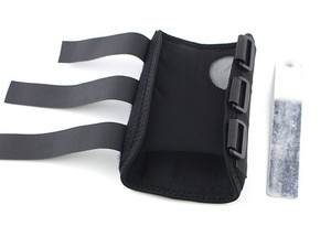 Muñequera Negra Transpirable y Duradera con Placa de Acero, Soporte de Protección y Recuperación de Lesiones, Talla Única Ajustable, BDE HEAL - Product Image 4