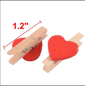 <span class=keywords><strong>Mini</strong></span> pinces de papier Photo <span class=keywords><strong>en</strong></span> <span class=keywords><strong>bois</strong></span>, clips décoratifs, bricolage, 10 pièces - Product Image 6
