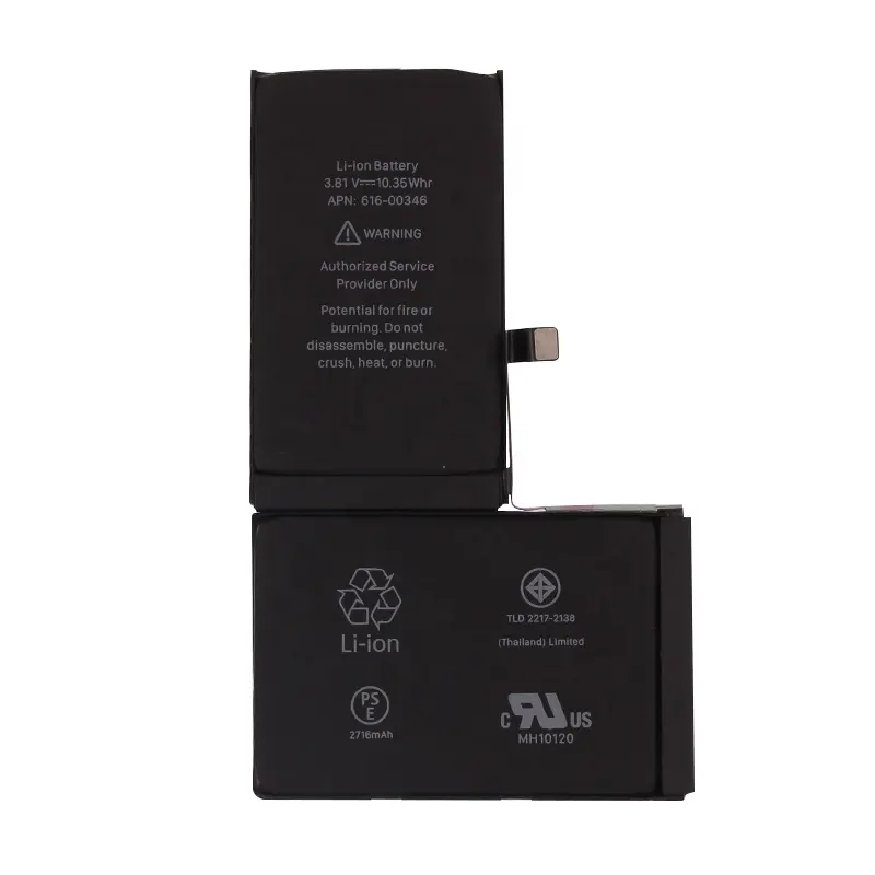 OEM TOP QUALITY REAL CAPACITY BATTERY REPLACEMENT FOR IPHONE X BATTERY EXW