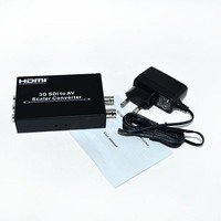 Convertisseur JustLink Metal 3G SDI AV CVBS avec boucle SDI, égaliseur intégré, commutateur PAL/NTSC, adaptateur audio BNC RCA, alimentation DC5-12V, HDTV HOME